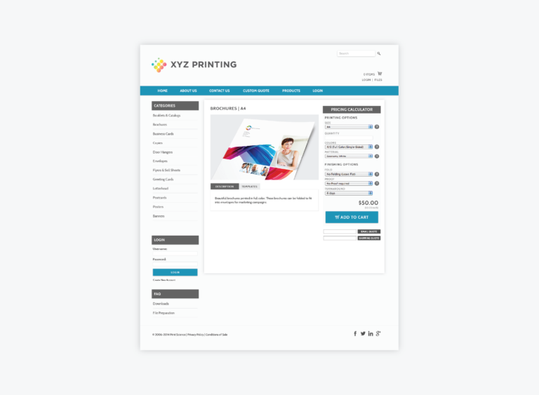 An ecommerce UI